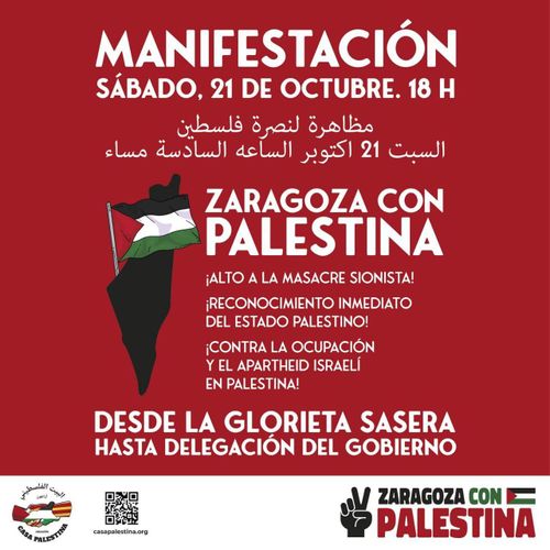 Manifestación "Zaragoza con Palestina"