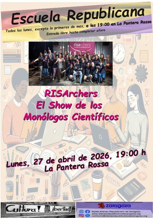 Escuela Republicana con RISArchers. El show de los monólogos científicos 