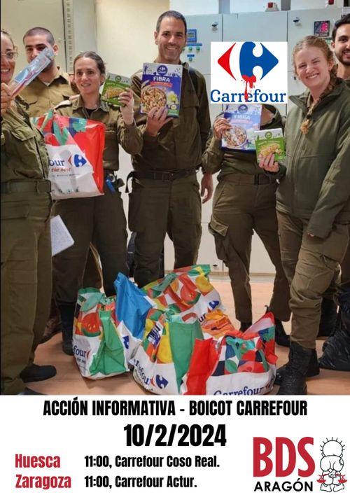 Acción informativa Boicot Carrefour
