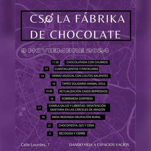 Bienvenida CSO LA FABRIKA DE CHOCOLATE