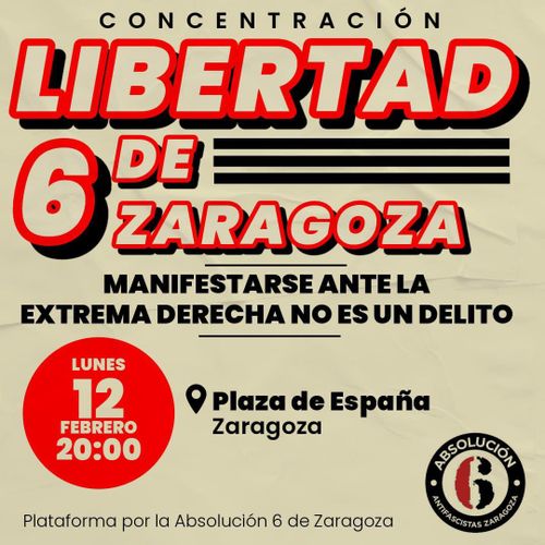 Concentración - Libertad 6 de Zaragoza