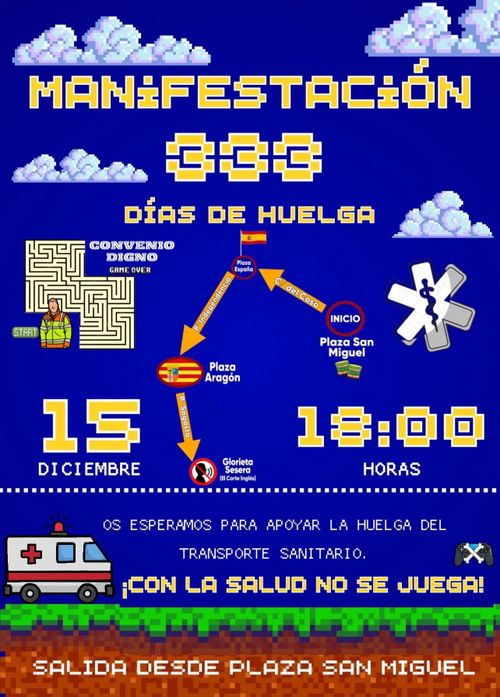 Manifestación en apoyo al Sanitario en Aragón 🚑