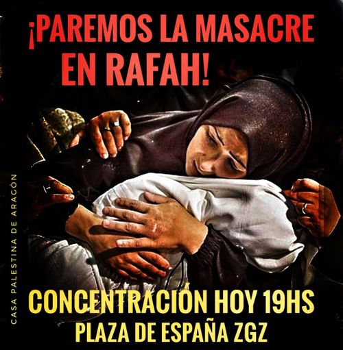 ¡Paremos la masacre en Rafah!