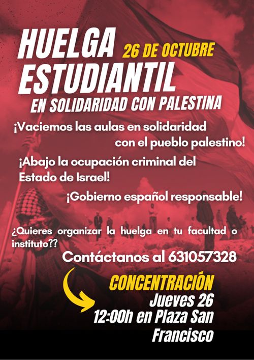 HUELGA ESTUDIANTIL EN SOLIDARIDAD CON PALESTINA 