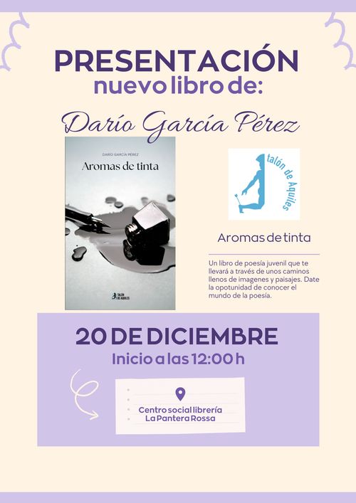 Darío García Pérez presenta 'Aromas de tinta'