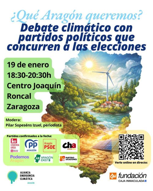 Debate climático con partidos políticos que concurren a las elecciones del 8F