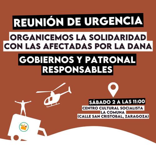 REUNIÓN DE URGENCIA POR LA DANA