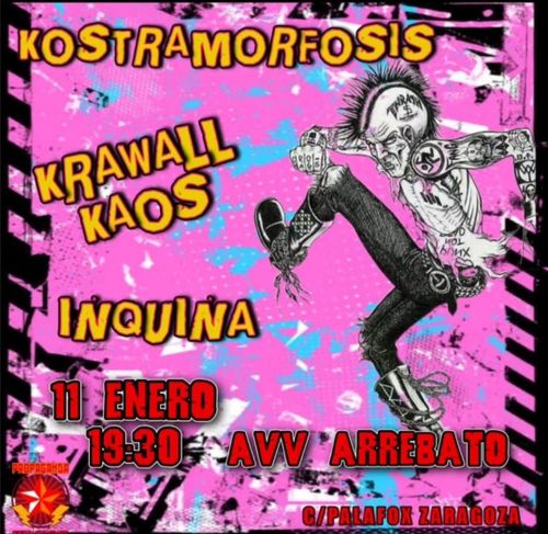 Concierto: Kostramorfosis + Krawall kaos + Inquina