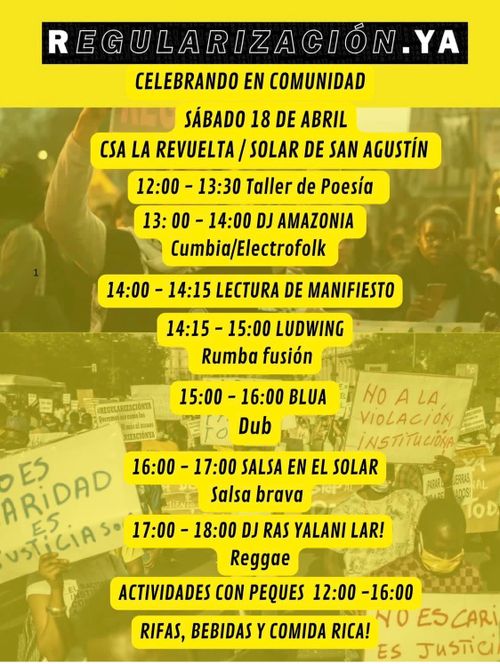 Celebramos la REGULARIZACIÓN YA