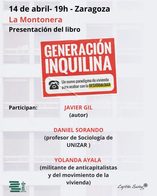 Presentación del libro “Generación inquilina”