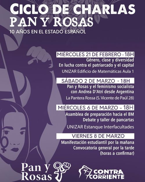 CHARLA PAN Y ROSAS Y EL FEMINISMO SOCIALISTA 