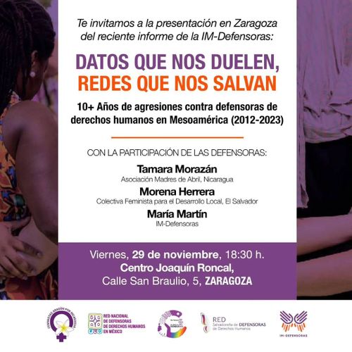  Presentación del informe de la Iniciativa Mesoamericana de Mujeres "Datos que nos duelen, redes que nos salvan"