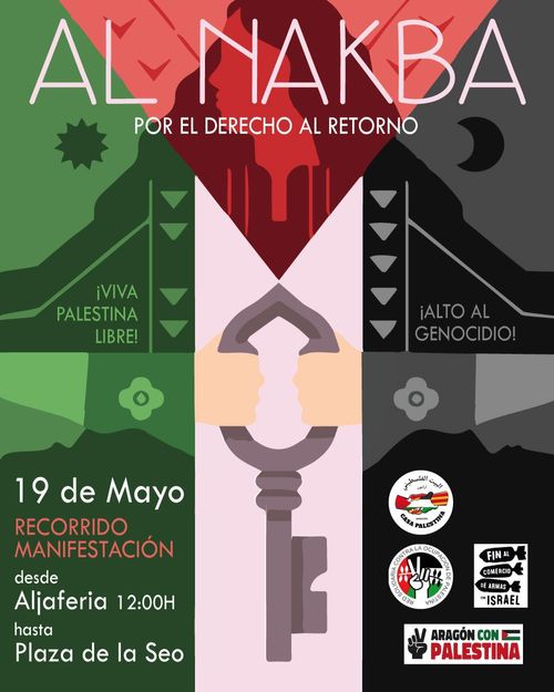 Manifestación Al Nakba por Palestina