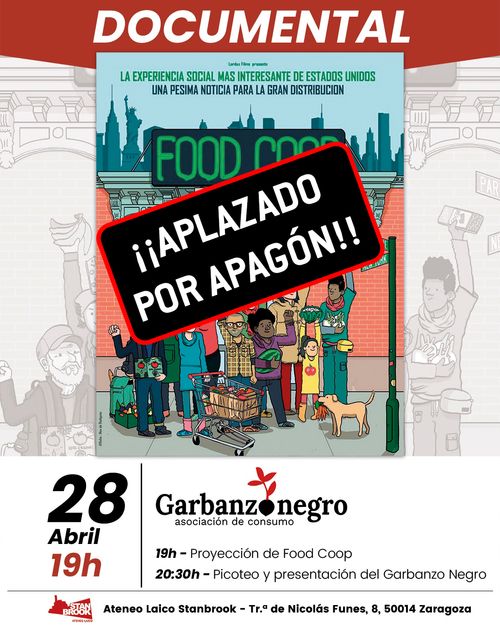 (APLAZADO) Proyección del documental Food Coop 