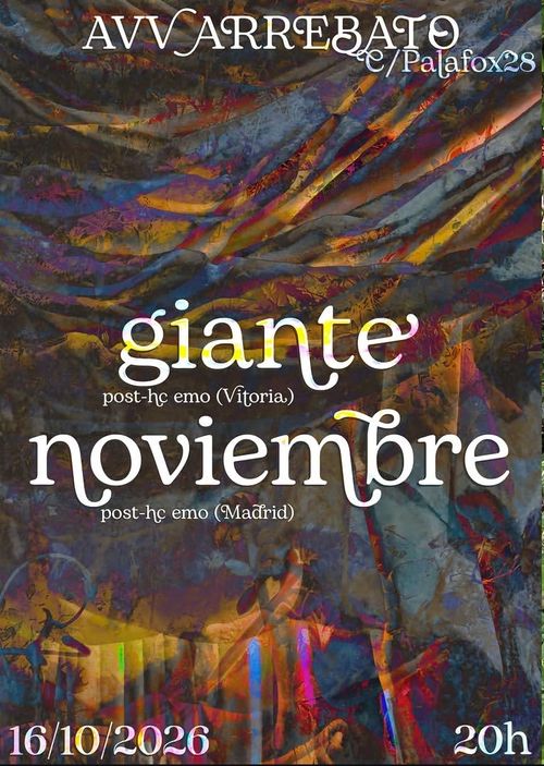 Concierto: Giante + Noviembre 