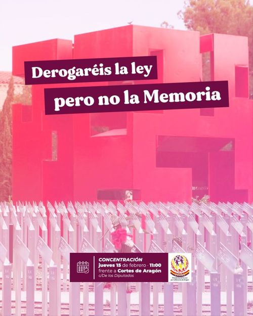 Concentración por la derogación de la ley de la memória