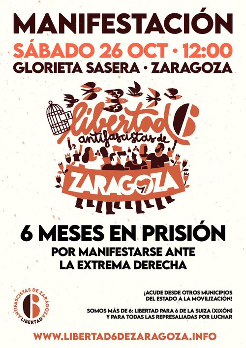 Manifestación Libertad 6 de Zaragoza