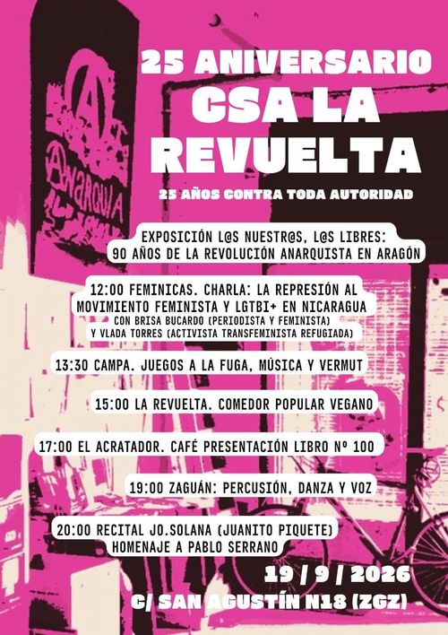 25 Aniversario CSA LA REVUELTA