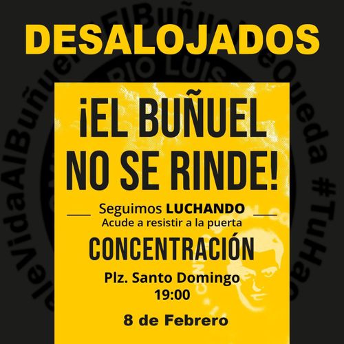 Concentración contra el desalojo del CSC Luis Buñuel