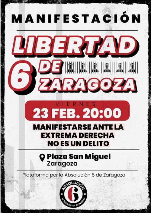 Manifestación Libertad 6 de Zaragoza