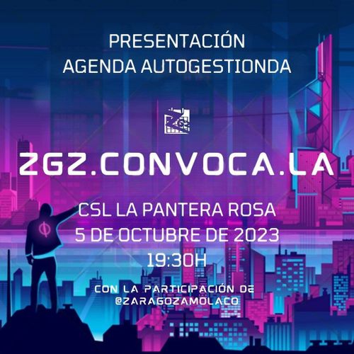 Presentación de la Agenda Autogestionada zgz.convoca.la