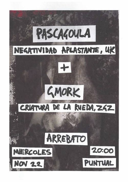 Concierto: Pascagoula + Gmork