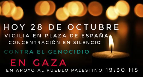 Vigilia contra el genocidio en Gaza