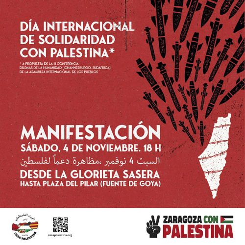 Manifestación - Día internacional de solidaridad con Palestina