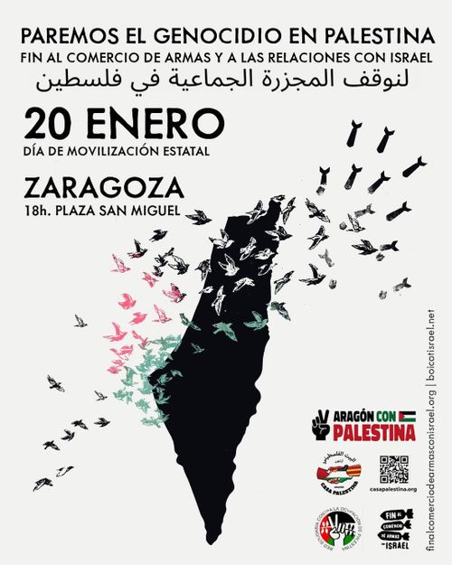 Paremos el genocidio en Palestina. Moviliización estatal