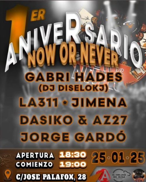 Concierto: I Aniversario Now or Never