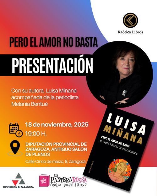 Presentación de 'Pero el amor no basta', de Luisa Miñana