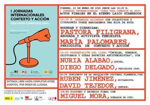 I Jornadas Internacionales Contexto y Acción: “Ideas para combatir el odio”