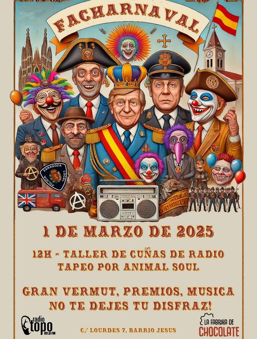 RADIO TOPO PRESENTA: FACHARNAVAL, VERMÚ CARNAVALERO EN APOYO A LAS RADIOS LIBRES