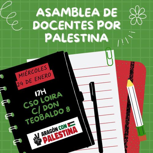 Asamblea de docentes por Palestina