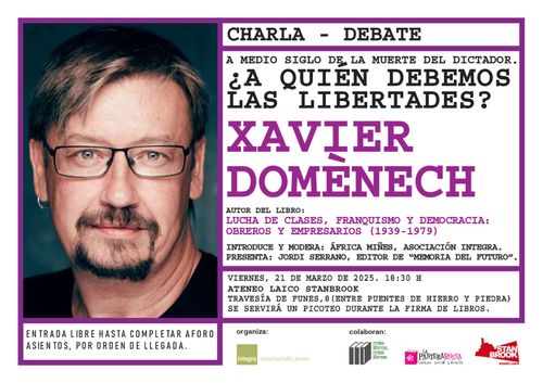 Xavier Domènech: 'La libertad se conquistó en las calles'