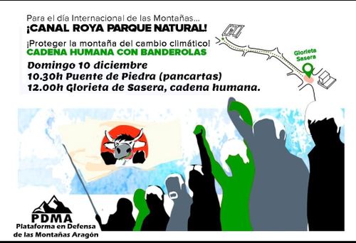 Concentración y serpiente reivindicativa por el Parque Natural Anayet - Canal Roya