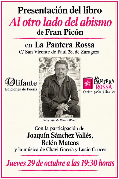 Presentación del poemario 'Al otro lado del abismo' con Fran Picón 