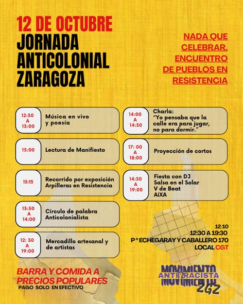 Jornada anticolonial Zaragoza