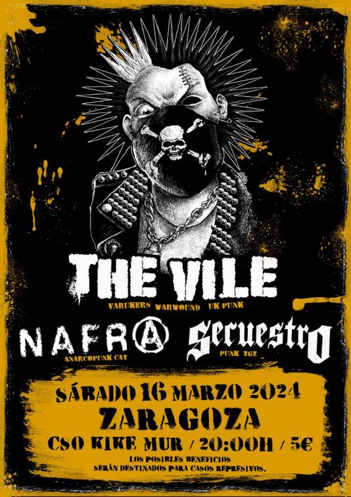 Concierto Antirrepre: The Ville + Nafra + Secuestro