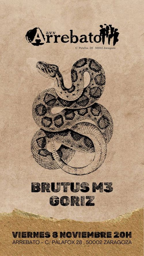 Concierto: Brutus M3 + Goriz