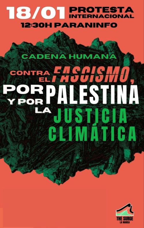 CADENA HUMANA CONTRA EL FASCISMO, POR PALESTINA Y POR LA JUSTICIA CLIMÁTICA