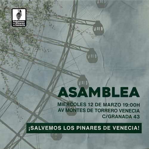 Asamblea: ¡Salvemos lo Pinares de Venecia!