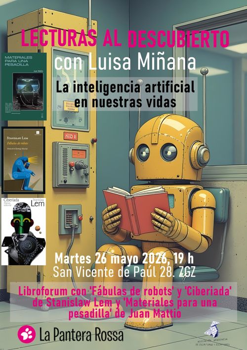 'La inteligencia artificial en nuestras vidas', libro forum con Luisa Miñana 
