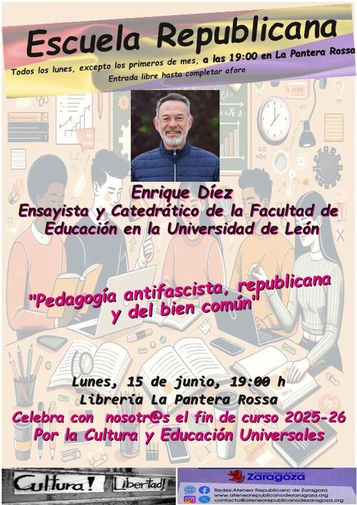 Pedagogía antifascista, republicana y del bien común 