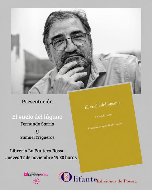 Presentación del poemario 'El vuelo del lúgano', de Fernando Sarría 
