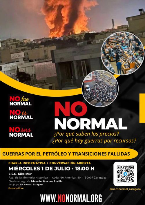 No normal, ¿Por qué suben los precios? ¿Por qué hay guerras por los recursos? 