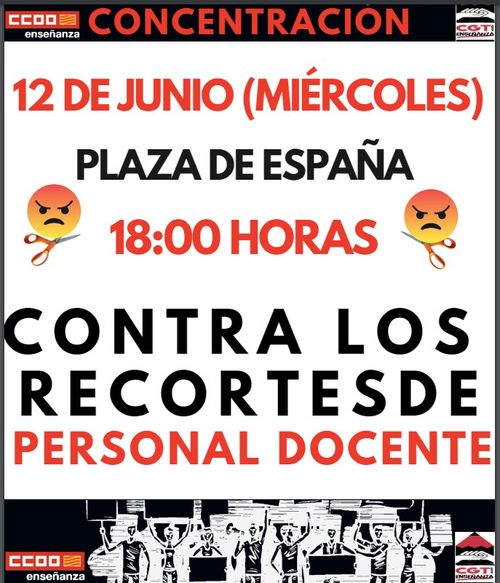 Manifestación contra los recortes en educación