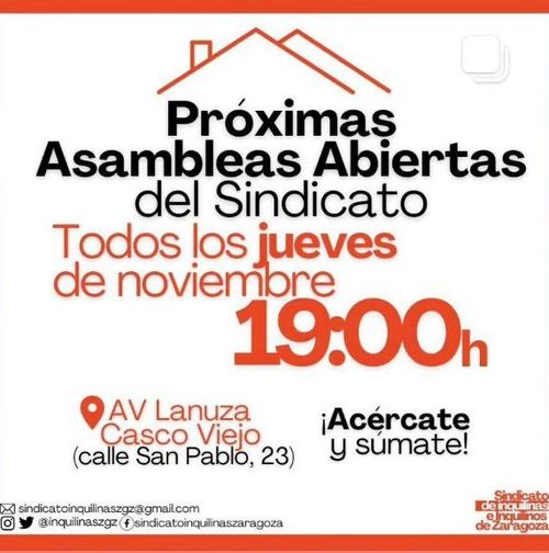 Asamblea abierta del Sindicato de inquilinas