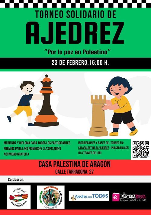 Torneo de ajedrez "Por la paz en Palestina"