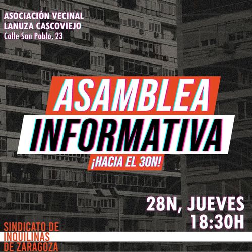 Asamblea Informativa previa a la manifestación del 30N